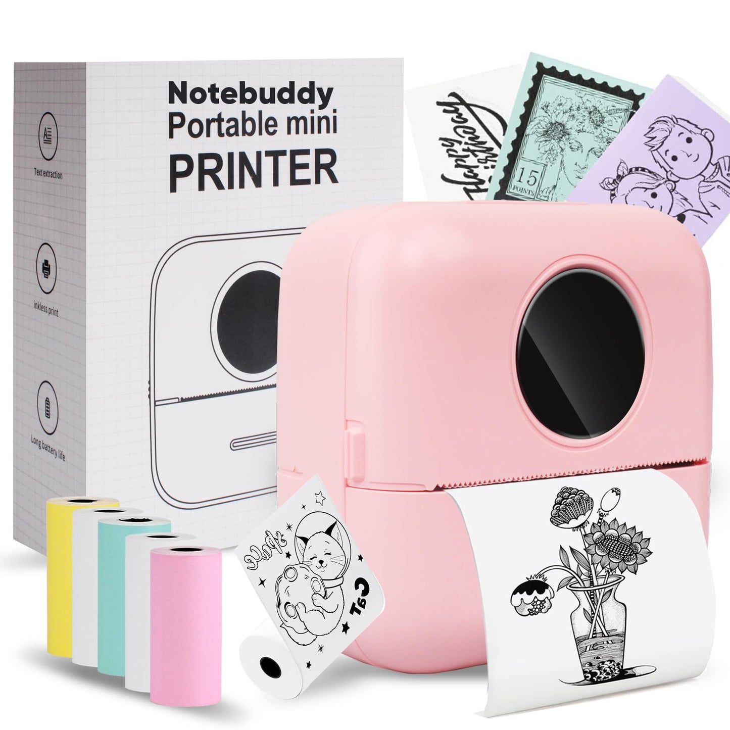 BRONA Note buddy Mini Portable Printer